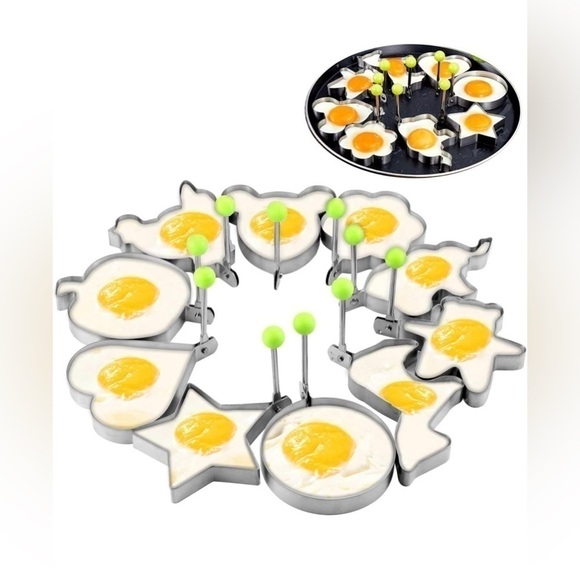 Twedrer Other - 10 Pack Stainless Steel Fried Egg Rings Set. NEW!!